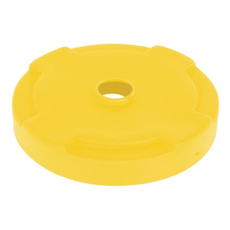 Vestil DRUM RECYCLING LID 55 GAL DRUM YELLOW DC-P-55-CAN-YL